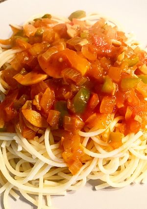 รูปของ Veggie spaghetti tomato sauce
