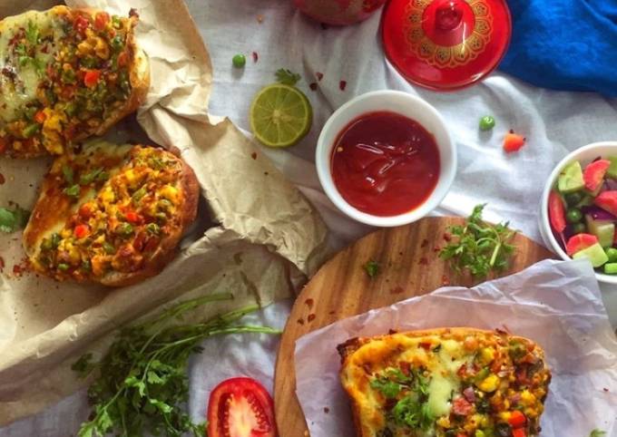 Grilled two-in-one open sandwich