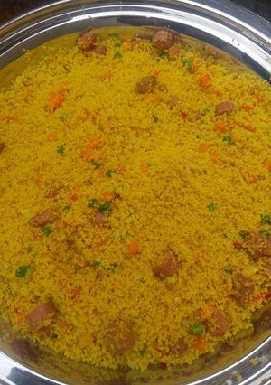 A picture of Moroccan vegetable couscous..