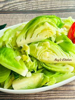 蒜炒高麗菜嬰 / 家常菜 的食譜成品照片