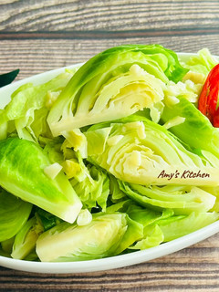 蒜炒高麗菜嬰 / 家常菜 的食譜成品照片