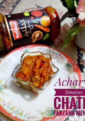 A picture of Acharia tomatoes chutney.