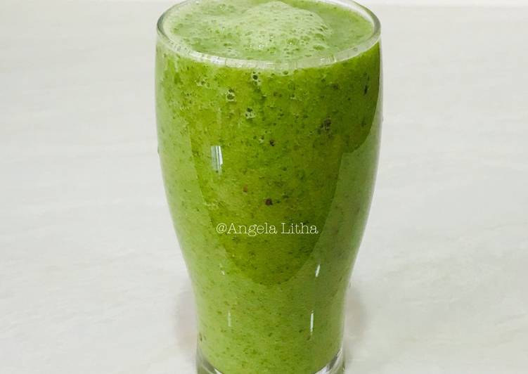 Langkah Mudah untuk Menyiapkan Green juice #real food, Lezat Sekali