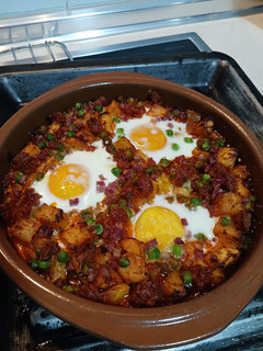 Una foto de Huevos a la flamenca