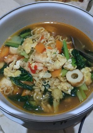 Foto resep Mie rebus tek tek