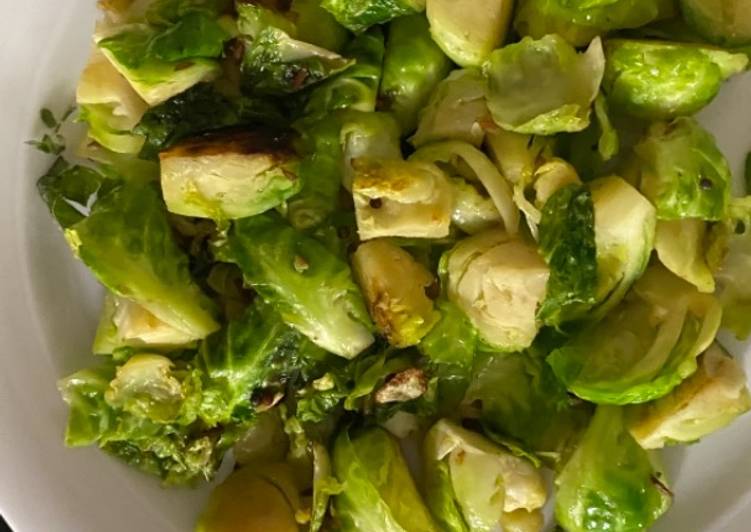 Simple Way to Prepare Speedy Brussels sprout crunch bite