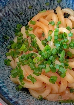 รูปของ อุด้งไข่ปลาเมนไทโกะ | 明太子うどん | Japanese Spicy Cod Roe Udon (Mentaiko Udon)