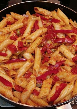 A picture of Tomato Vegetable Garden Pasta.