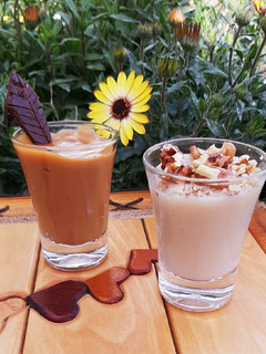 Una foto de Postre tipo Royal de dulce de leche y Oporto