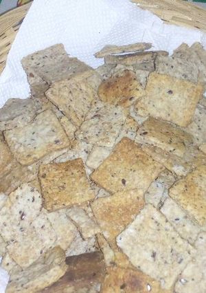 Una foto de Galletitas de salvado y semillas