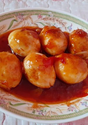 Foto resep Telur rebus goreng asam manis