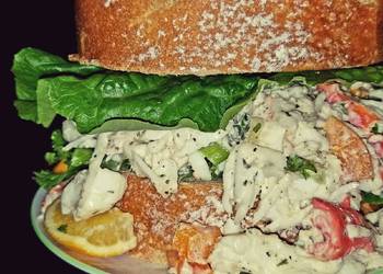 Easiest Way to Recipe Yummy Mikes Chilly King Crab Lump Meat Salad Sandwiches
