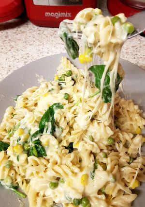 A picture of This was a Quick Cheesy Pasta.