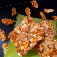 A picture of Coffee Walnut chikki.