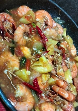 Foto resep Udang pedas asam manis
