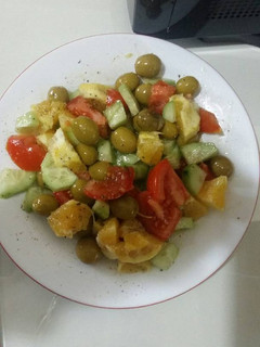Una foto de Ensalada de contrastes