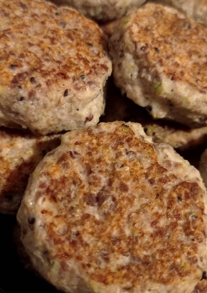 Котлети з курячих сердець з кабачком і кіноа 🤎