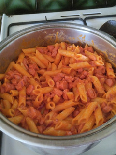 Una foto de Macarrones con tomate al estilo padre de campo💚