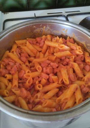 Una foto de Macarrones con tomate al estilo padre de campo💚