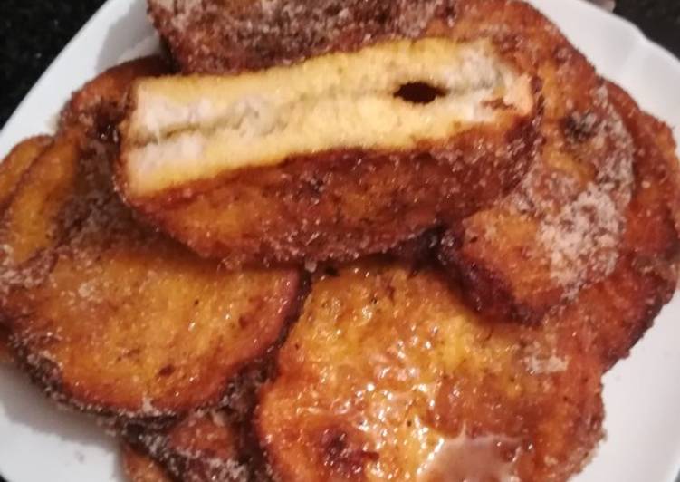 Torrijas de flan con aroma de crema catalana