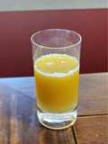 Smoothie tropical de verano (maracujá melón y naranja)
