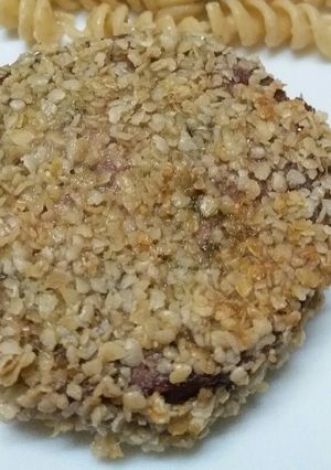 Una foto de Viandada (pan de carne) con avena ❤