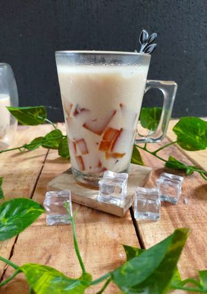 Foto resep ES jelly karamel teh susu