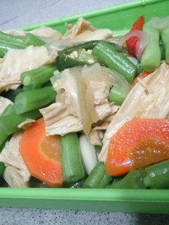 Foto resep Tumis buncis kembang tahu