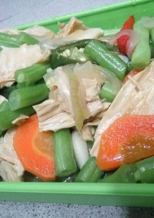 Foto resep Tumis buncis kembang tahu