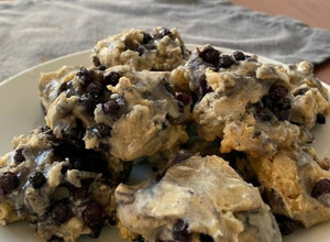 Foto de Scones de Aveia e Mirtilos, versão saudável