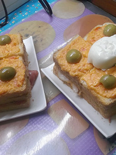 Una foto de Pastel de atún y jamón