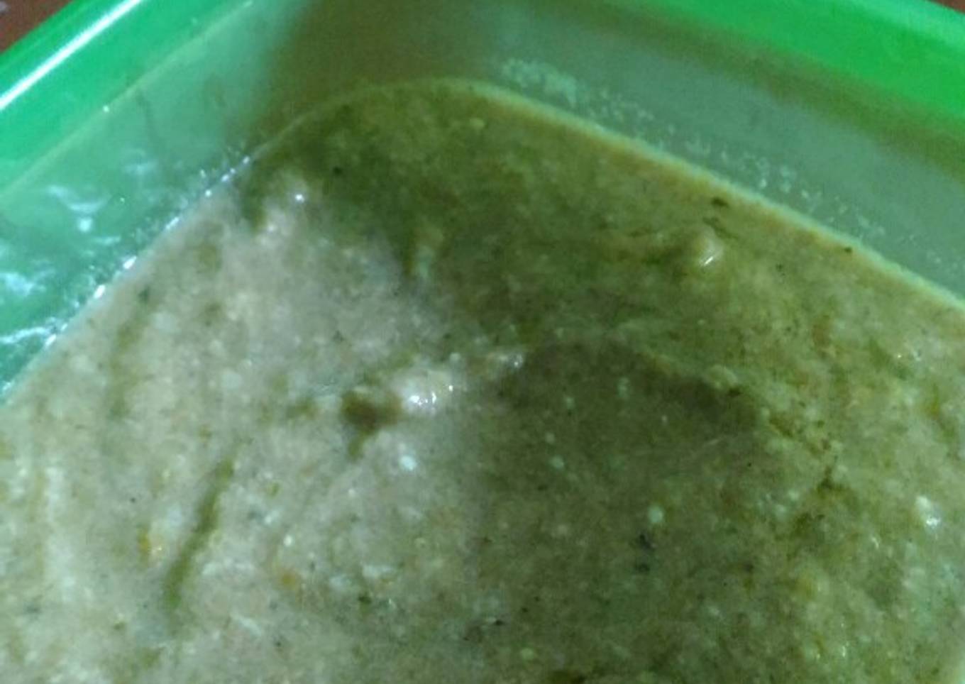 MPASI 6+bln bubur outmeal hati ayam sayur