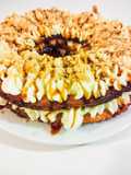 Cream tart con caramello e arachidi salate senza uova 🥜