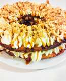 Cream tart con caramello e arachidi salate senza uova 🥜