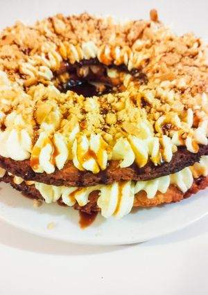 Foto di Cream tart con caramello e arachidi salate senza uova 🥜