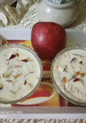 A picture of Apple Kheer.