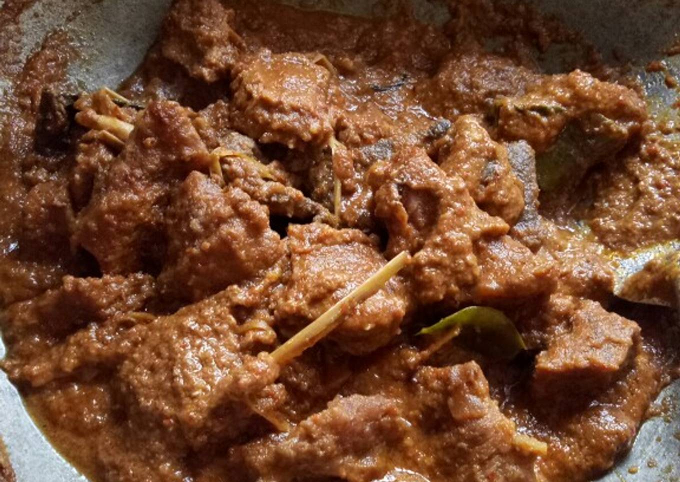 Rendang sunda tanpa minyak