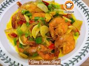 Gambar udang goreng kunyit