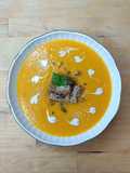 Sweet Potato and Leek Soup with Coconut Milk