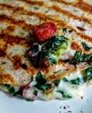 WRAPS Frutos🍓🍒Rojos con Espinaca...!