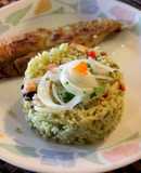 Arroz marino al culantro