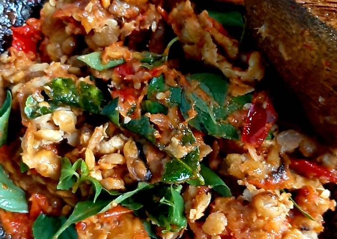 Sambal Tempe Kencur Daun Kemangi