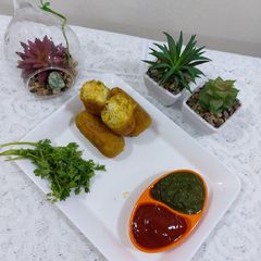 A picture of Paneer potato cheese corn cutlets.