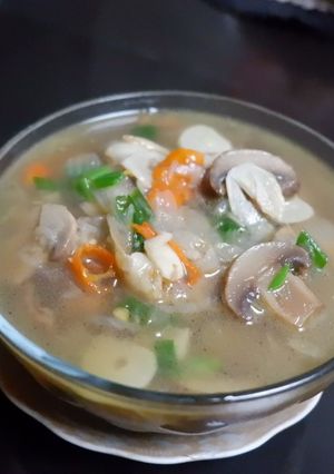 Foto resep Sup Jamur Kancing Gurih