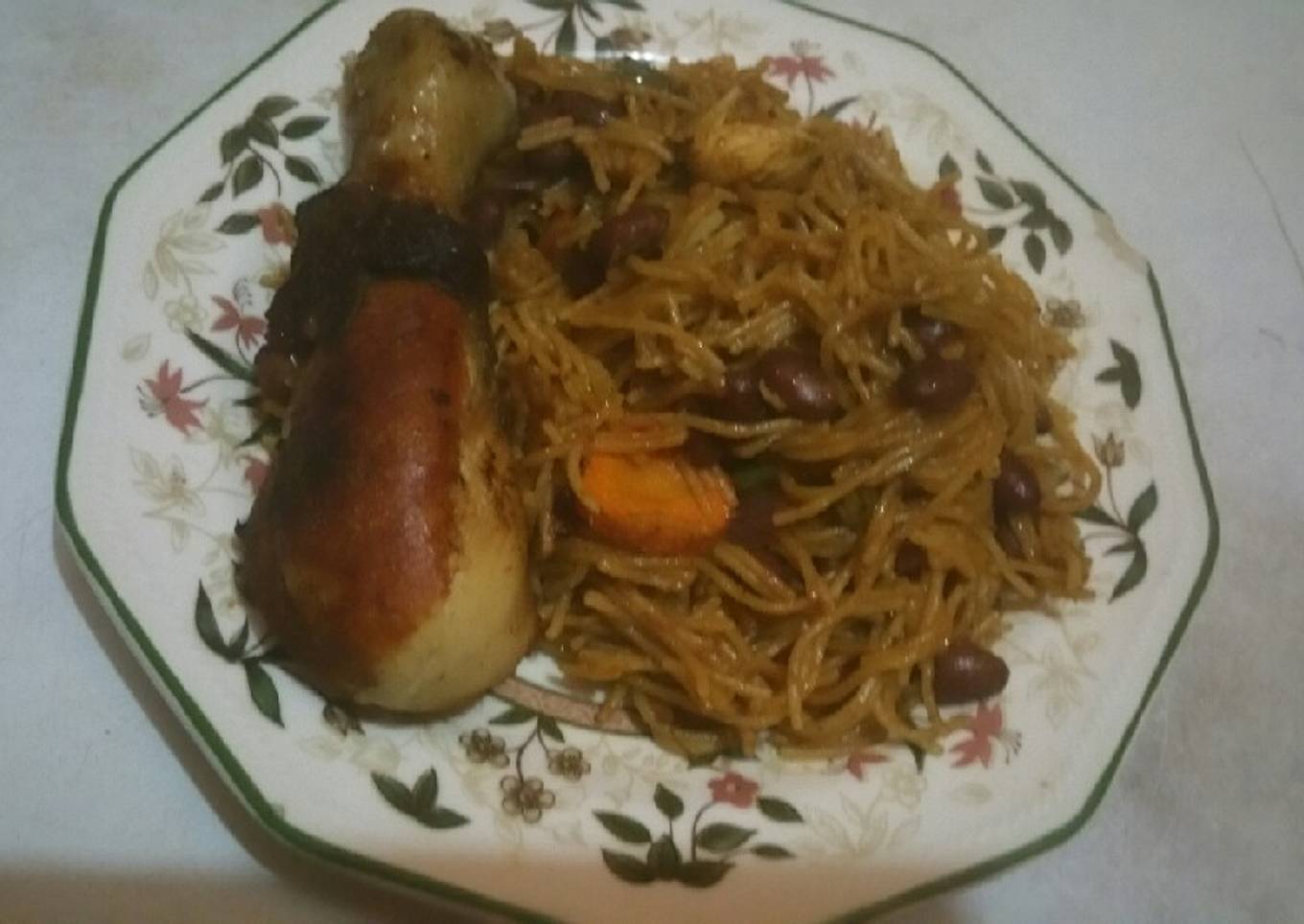 Spaghetti with chicken