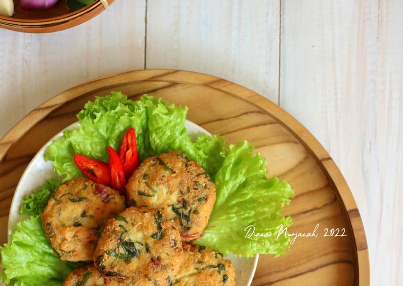 Perkedel Tahu Bayam