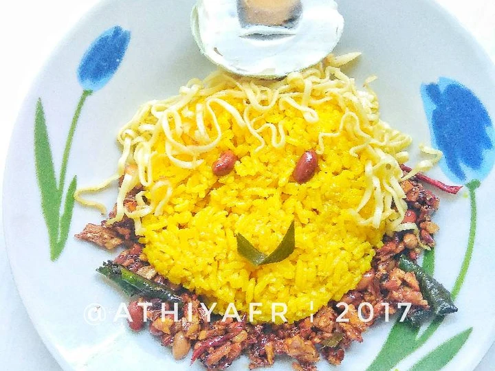 Cara Simple Menyiapkan Resep  Nasi Kuning Praktis (magic com) yang Enak Banget, Sempurna