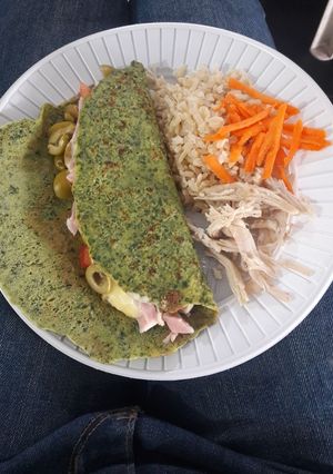 Una foto de Rols de espinaca rellenos