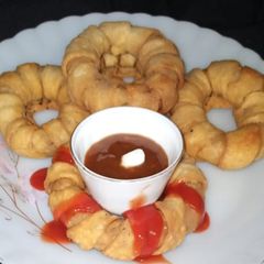 A picture of Chicken ring samosa😋😋.