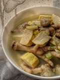 Chicken Feet Meatballs and Tofu Soup
